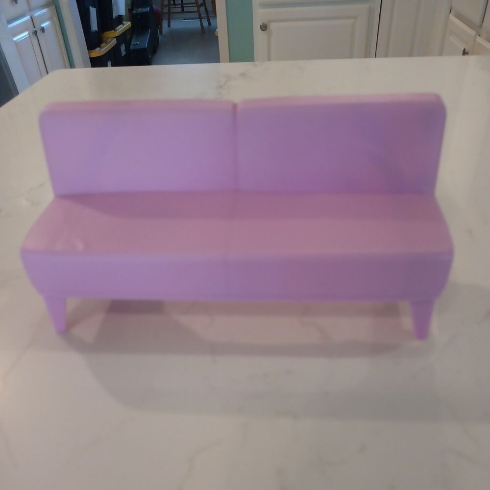 Mattel Barbie Doll Sofa Couch Pink/Purple Dollhouse Couch Sofa